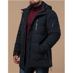 Модная куртка черная зимняя модель 15625