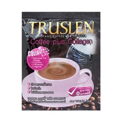Instant Coffee Mix Powder COFFEE PLUS COLLAGEN, Truslen (Кофе растворимый с коллагеном, омолаживающий), 16 г.