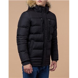 Черная куртка модного фасона модель 45610