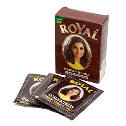 ROYAL BROWN Henna, Topline Exim Inc. (Роял КОРИЧНЕВАЯ хна, Топлайн), 70 г.