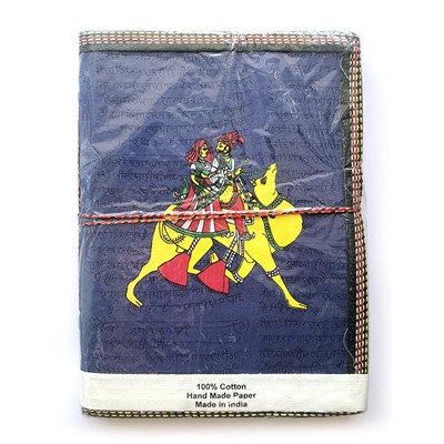 Блокнот индийский этнический ручной работы (разные рисунки, 20 на 15 см.), 1 шт.