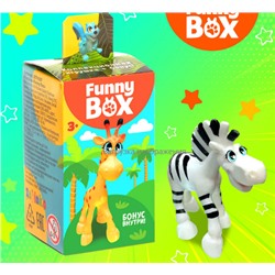 063-3927 Игровой набор Funny Box «Зоопарк»: карточка, фигурка, лист наклеек