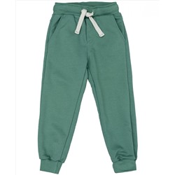 Зеленые брюки из футера