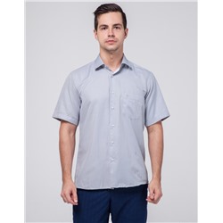 Фабричная мужская рубашка Rotelli светло-серая модель 492/2