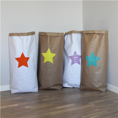 Эко-мешок для игрушек из крафт бумаги Big Star