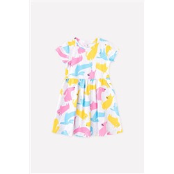 Платье для девочки Crockid К 5644 светло-серый меланж, разноцветные собаки к1264