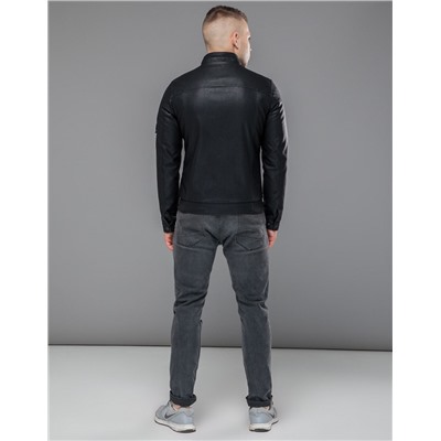 Куртка мужская Braggart "Youth" трендовая черного цвета модель 43663
