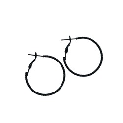 Серьги-кольца рельефные 3 см