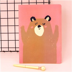 Тетрадь(B5) "Big bear", pink