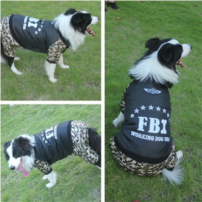 Комбинезон для больших собак "FBI"