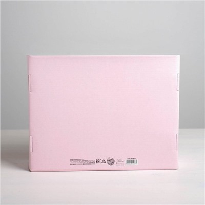 Складная коробка «Фламинго», 27 × 21 × 9 см