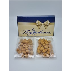 239 Подарочный набор арахис Ассорти в хрустящей оболочке «Поздравляю» 100 гр