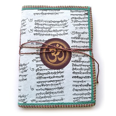 Блокнот индийский этнический ручной работы (разные рисунки, 20 на 15 см.), 1 шт.