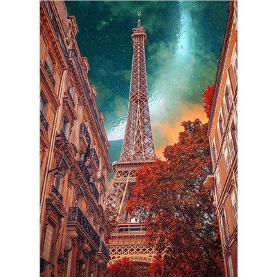 Алмазная мозаика картина стразами Эйфелева башня, 30х40 см