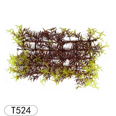 Искусственное растение для аквагрунта в виде коврика, 23х12х5 см