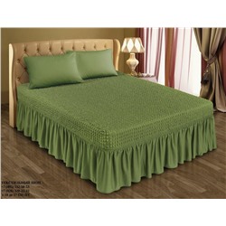 Чехол на кровать с 2-мя наволочками Зеленый 0711-26