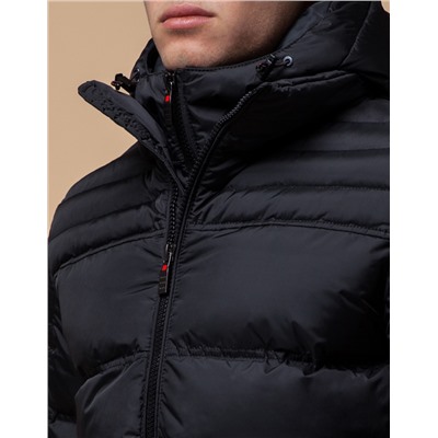Черная комфортная куртка модель 12055