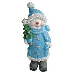 Фигура Снеговик с елочкой 62см НФ083