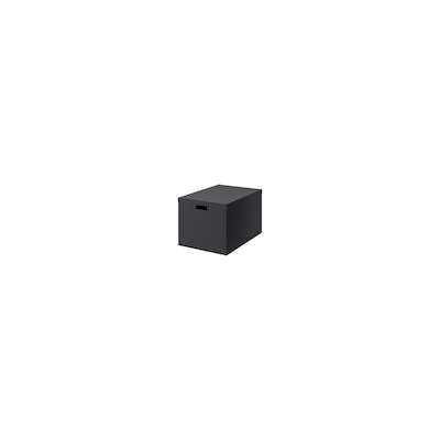 TJENA ТЬЕНА, Коробка с крышкой, черный, 35x50x30 см