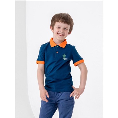 Рубашка-поло для мальчика Сherubino CSKB 63109-41-318 Темно-синий