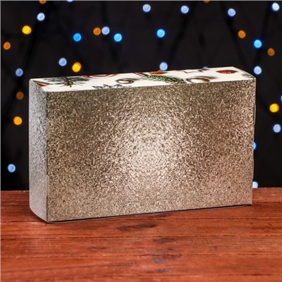 Коробка складная, под 5 эклеров «Новогодние подарки», 25,2 х 15 х 6,6 см