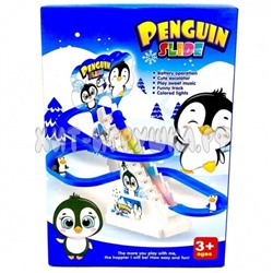Интерактивная игрушка Горка с пингвинами (свет, звук) 867-13, 867-13
