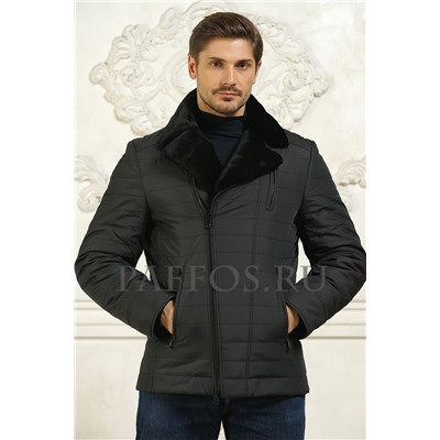 Мужская зимняя куртка серого цвета