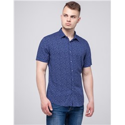 Синяя качественная рубашка молодежная Semco модель 20459 1710