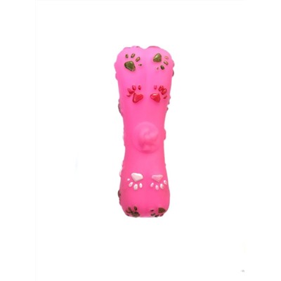 Игрушка-пищалка для собак Косточка с лапками, 15 см