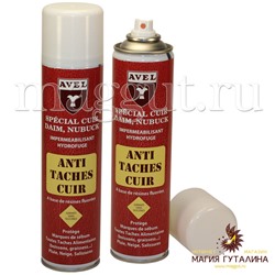 Пропитка Anti Taches Cuir AVEL для всех видов кож, текстиля и материалов, аэрозоль, 400 мл.