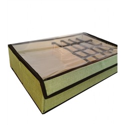 Короб для хранения с ячейками и прозрачной крышкой, 44х27х11 см