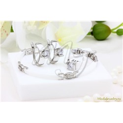 Гарнитур керамический серьги,кольцо и браслет CNS26097