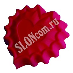 Форма для выпечки силиконовая "Валентинка" 25,5х24х3,5 см, Linea Silicone 93-SI-FO-40