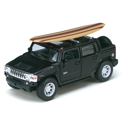 2005 Hummer H2 SUT w/ wooden surfboard