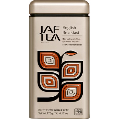 JAF TEA. Ceylon English Breakfast 175 гр. жест.банка