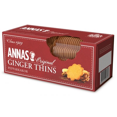 Печенье"ANNA'S" имбирное тонкое 150гр