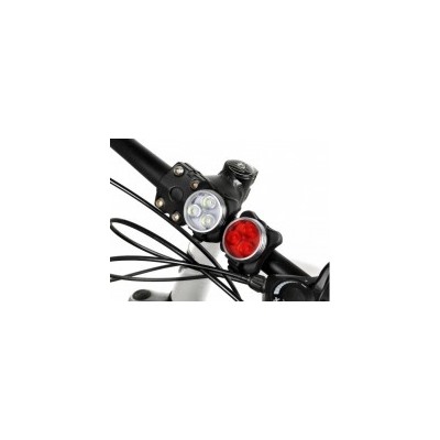 Универсальный фонарь для велосипеда LED Light Combo Zecto Drive HJ-030, USB