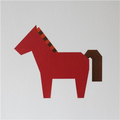 Декоративная наклейка Red Horse