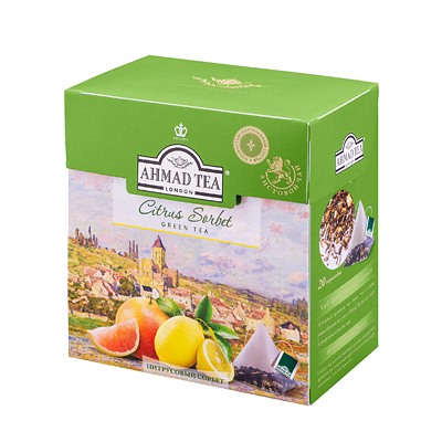 AHMAD. Citrus Sorbet/Цитрусовый сорбет карт.пачка, 20 пирамидки
