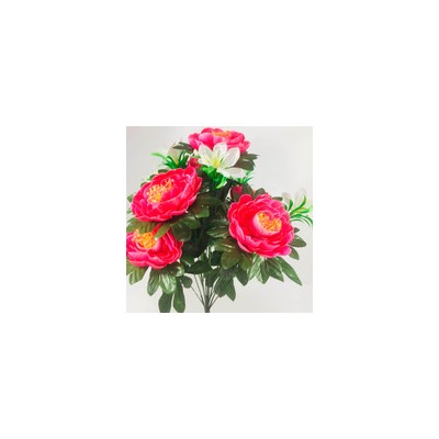 Букет искусственных цветов букет пион и жасмин розовый 50 см 13 бутонов к18