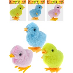Заводная игрушка "Цыплёнок" (8х4,5х6,5 см ) (цвет микс,в пакете)