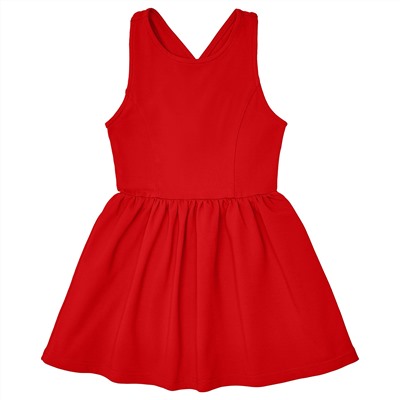 Красное платье-сарафан 2-3