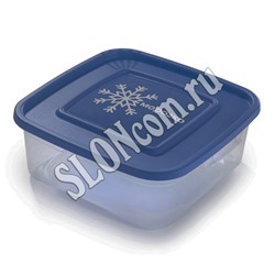 Контейнер для замораживания продуктов "Морозко" 0,7 л, квадратный