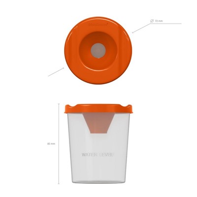 Стакан-непроливайка Neon Solid, оранжевый