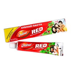 Dabur RED (Рэд зубная паста, Дабур), индийская, РУССКАЯ УПАКОВКА, 100 г.