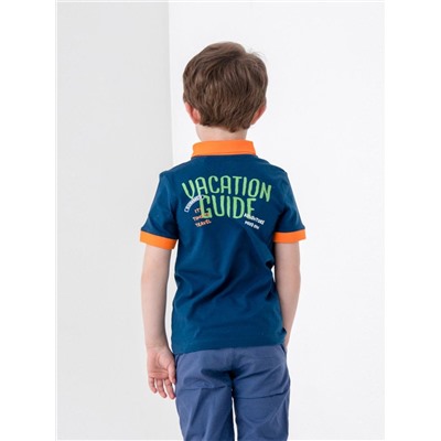 Рубашка-поло для мальчика Сherubino CSKB 63109-41-318 Темно-синий