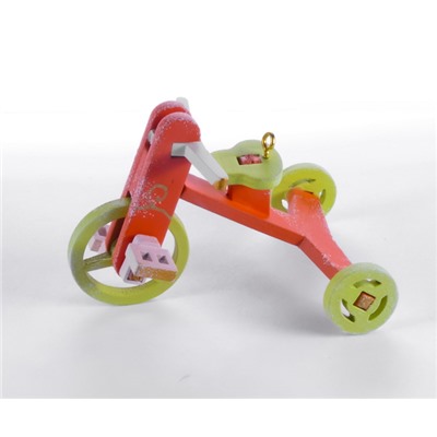 Елочная игрушка - Детский велосипед 410-3 Classic  Lime Wheels