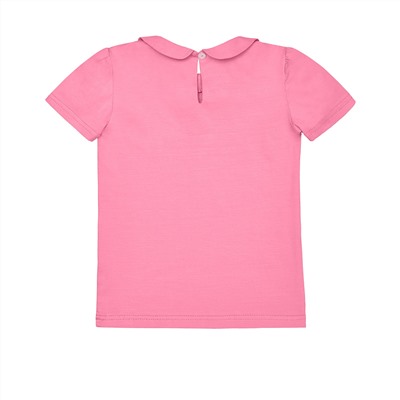 Розовая блузка с коротким рукавом 2-3