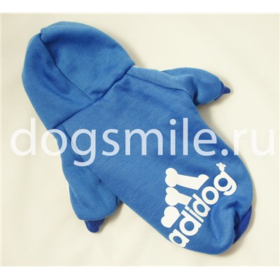 Синий пуловер "Adidog"