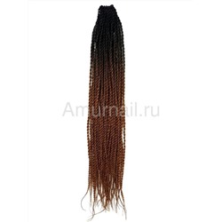 Сенегальские косы 60 см Черно-Коричневый №22